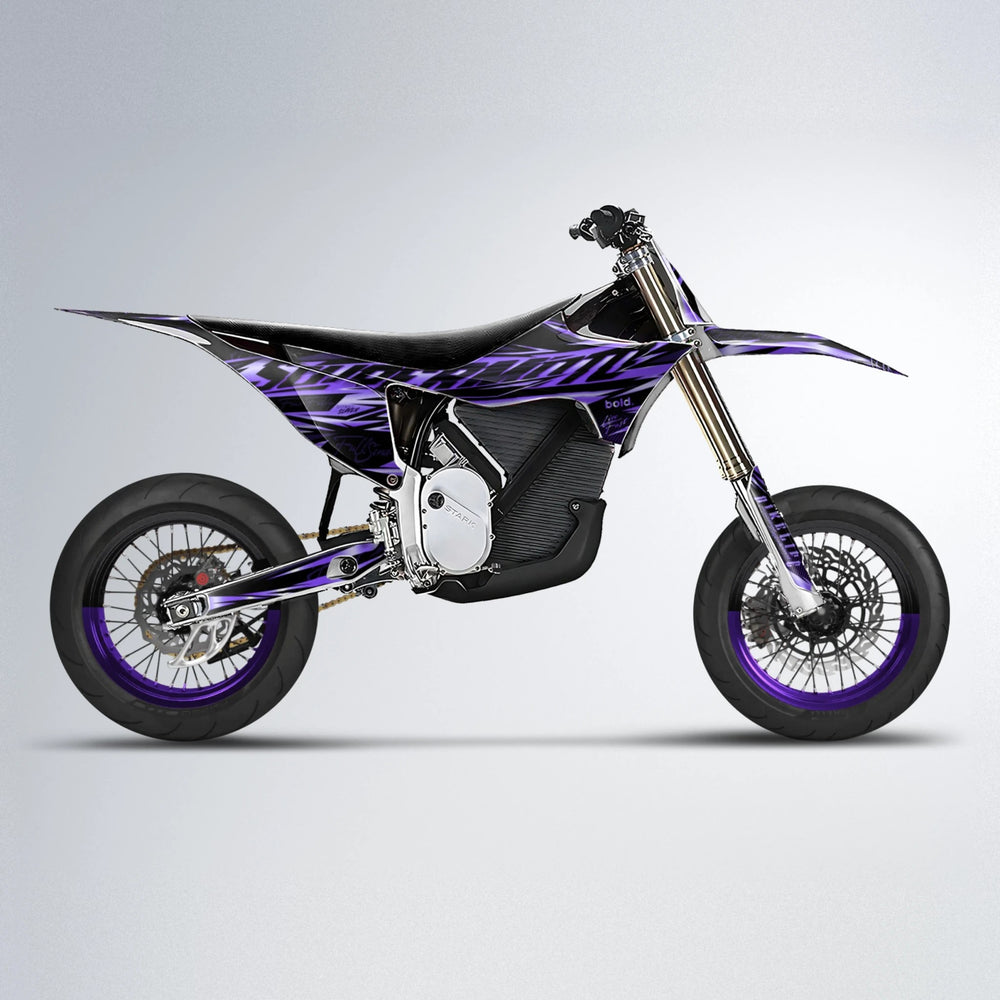 PHANTOM Stark Varg SM supermoto graphics kit in Purple