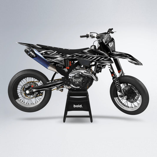 PHANTOM supermoto graphics kit in Black
