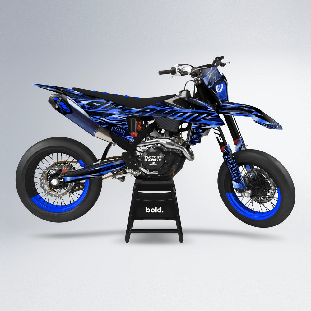 PHANTOM supermoto graphics kit in Blue
