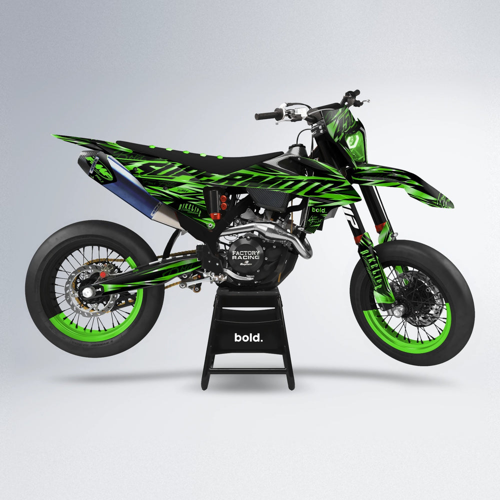 PHANTOM supermoto graphics kit in Green