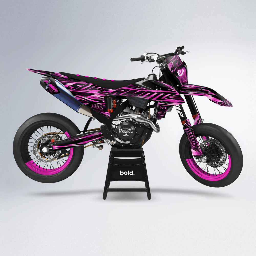 PHANTOM supermoto graphics kit in Pink