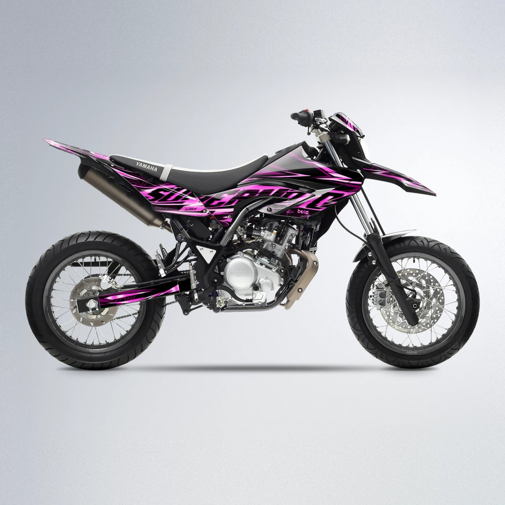 PHANTOM Yamaha WR 125X supermoto graphics kit in Pink
