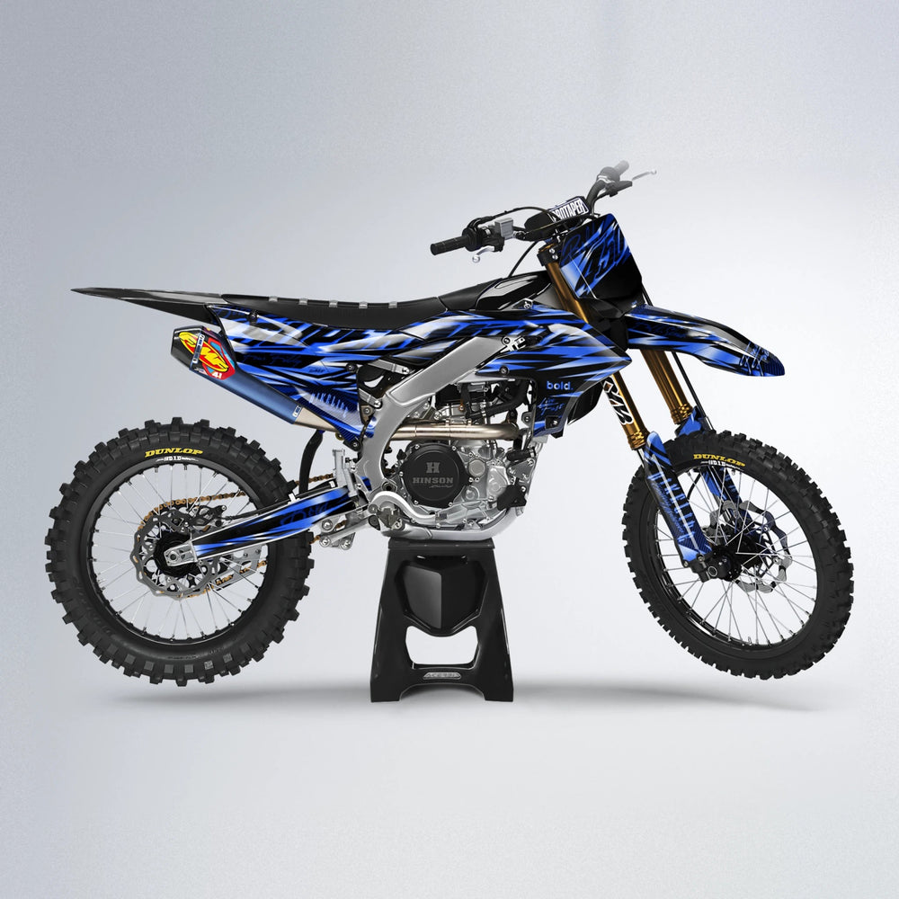 PHANTOM Yamaha YZF MX motocross graphics kit in Blue