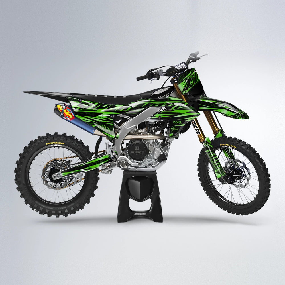 PHANTOM Yamaha YZF MX motocross graphics kit in Green