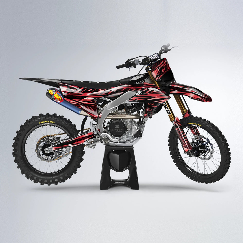 PHANTOM Yamaha YZF MX motocross graphics kit in Red