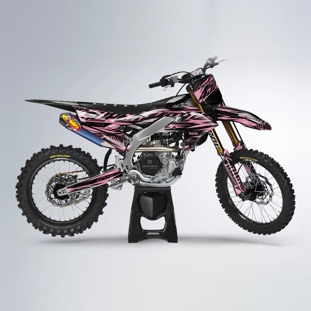 PHANTOM Yamaha YZF MX motocross graphics kit in Sakura Pink