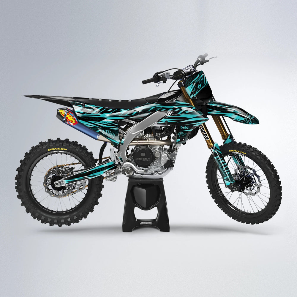 PHANTOM Yamaha YZF MX motocross graphics kit in Teal
