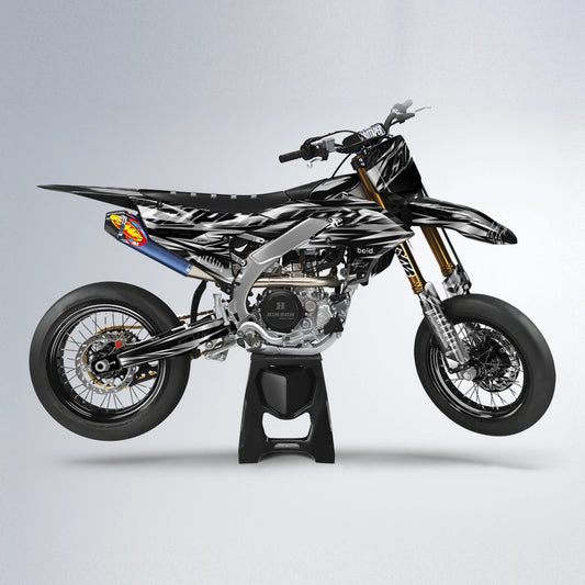 PHANTOM Yamaha YZF SM supermoto graphics kit in Black
