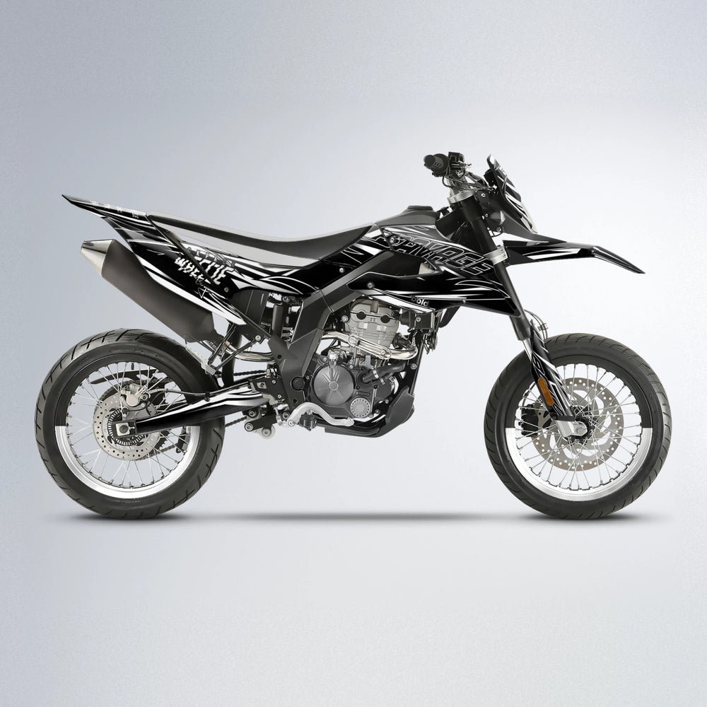 PRESENCE Aprilia SX 125 supermoto graphics kit in White