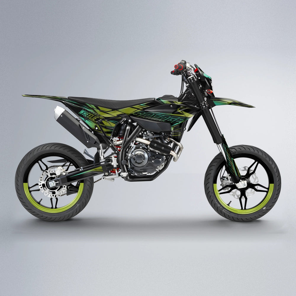 PRESENCE Beta supermoto graphics kit in Olive