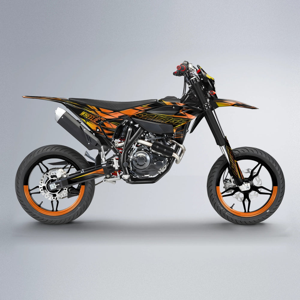 PRESENCE Beta supermoto graphics kit in Orange