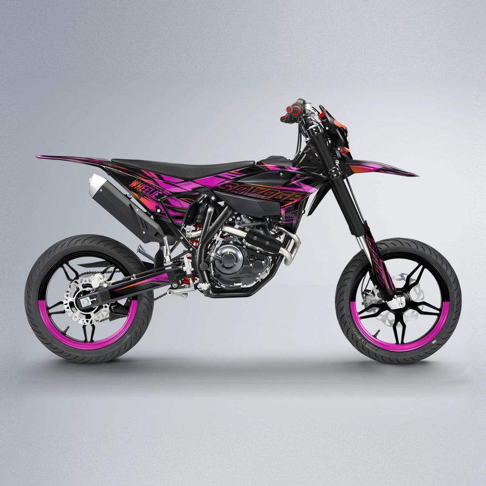 PRESENCE Beta supermoto graphics kit in Pink