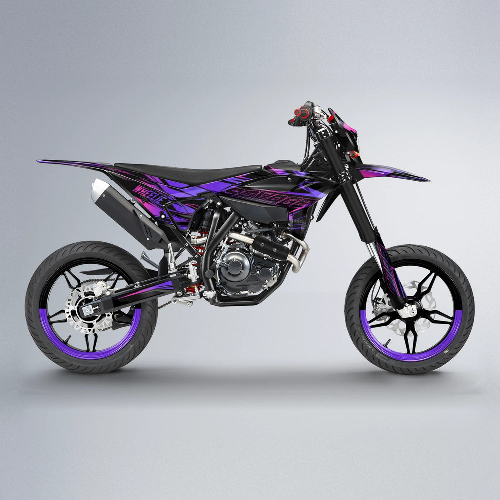 PRESENCE Beta supermoto graphics kit in Purple