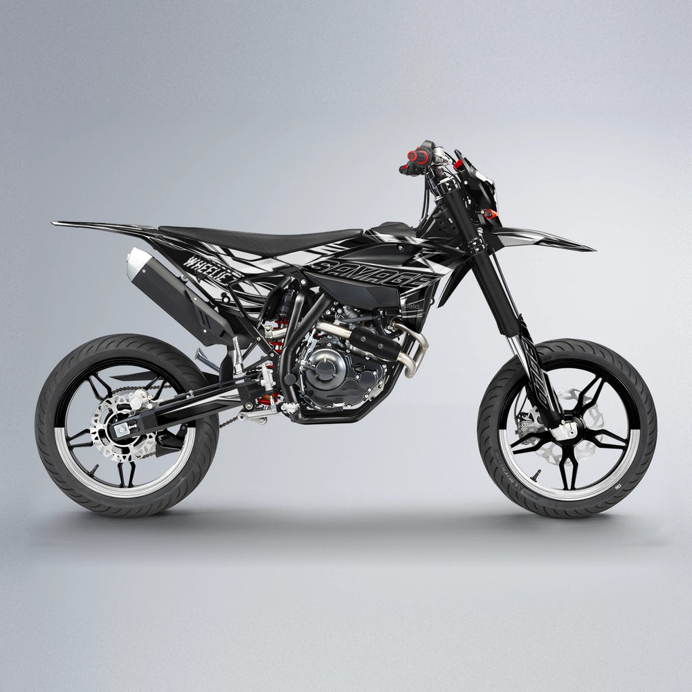 PRESENCE Beta supermoto graphics kit in White