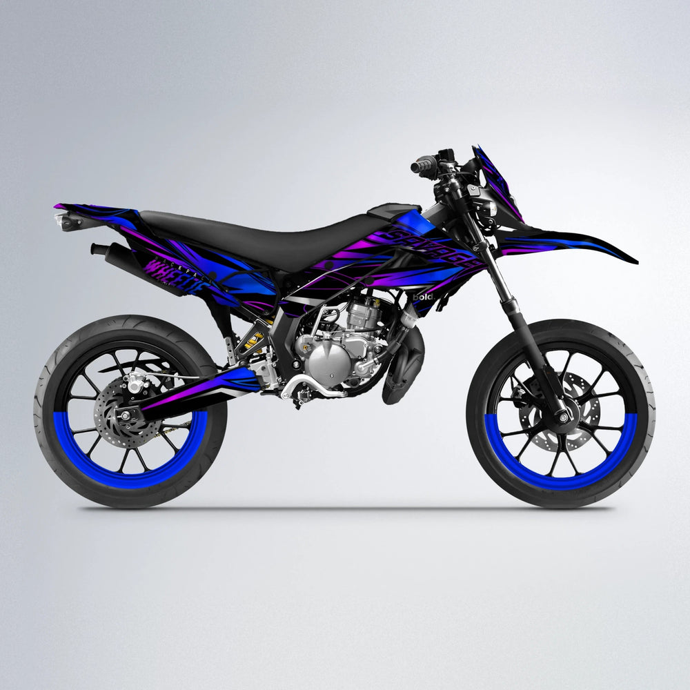 PRESENCE Derbi Senda supermoto graphics kit in Custom Colour