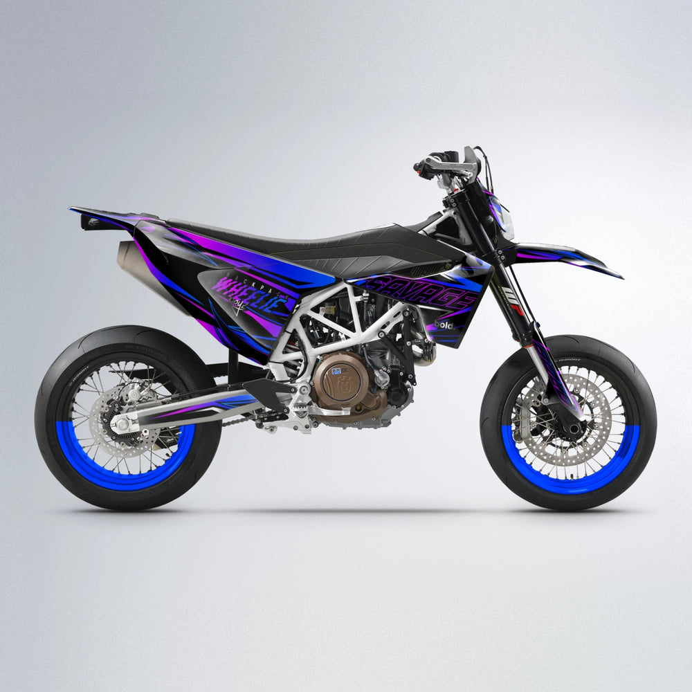 PRESENCE Husqvarna 701 supermoto graphics kit in Blue