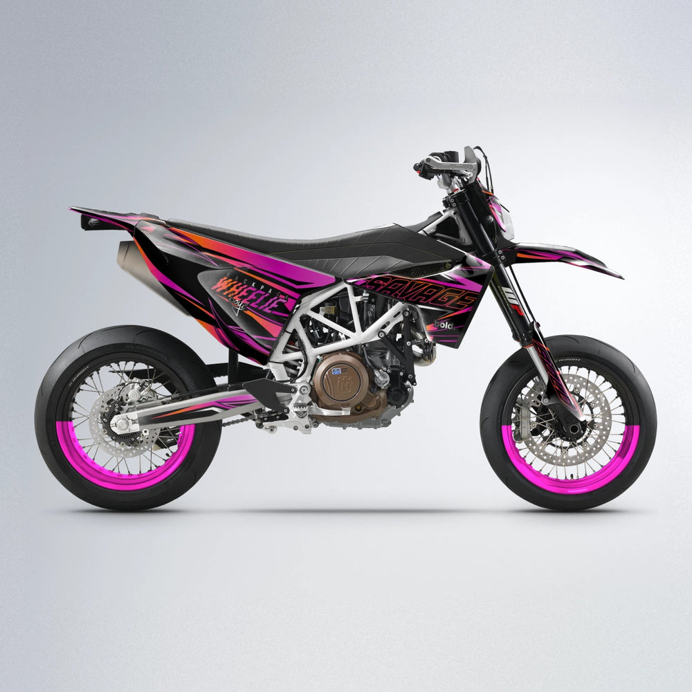 PRESENCE Husqvarna 701 supermoto graphics kit in Pink