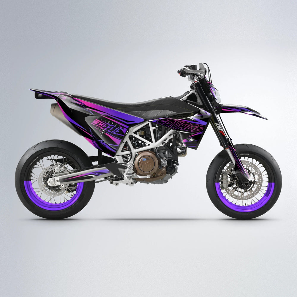 PRESENCE Husqvarna 701 supermoto graphics kit in Purple
