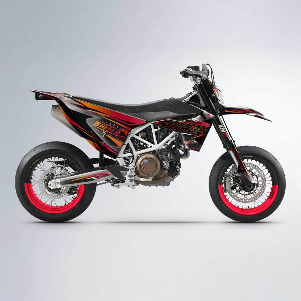 PRESENCE Husqvarna 701 supermoto graphics kit in Red