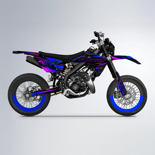 PRESENCE Rieju MRT supermoto graphics kit in Blue