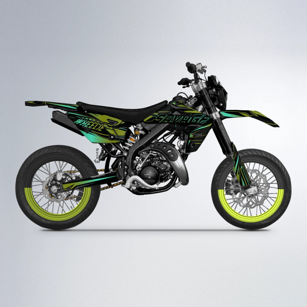 PRESENCE Rieju MRT supermoto graphics kit in Olive