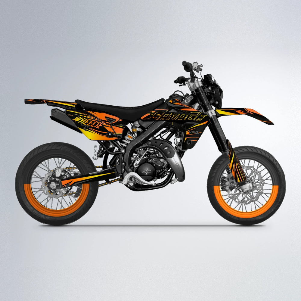 PRESENCE Rieju MRT supermoto graphics kit in Orange