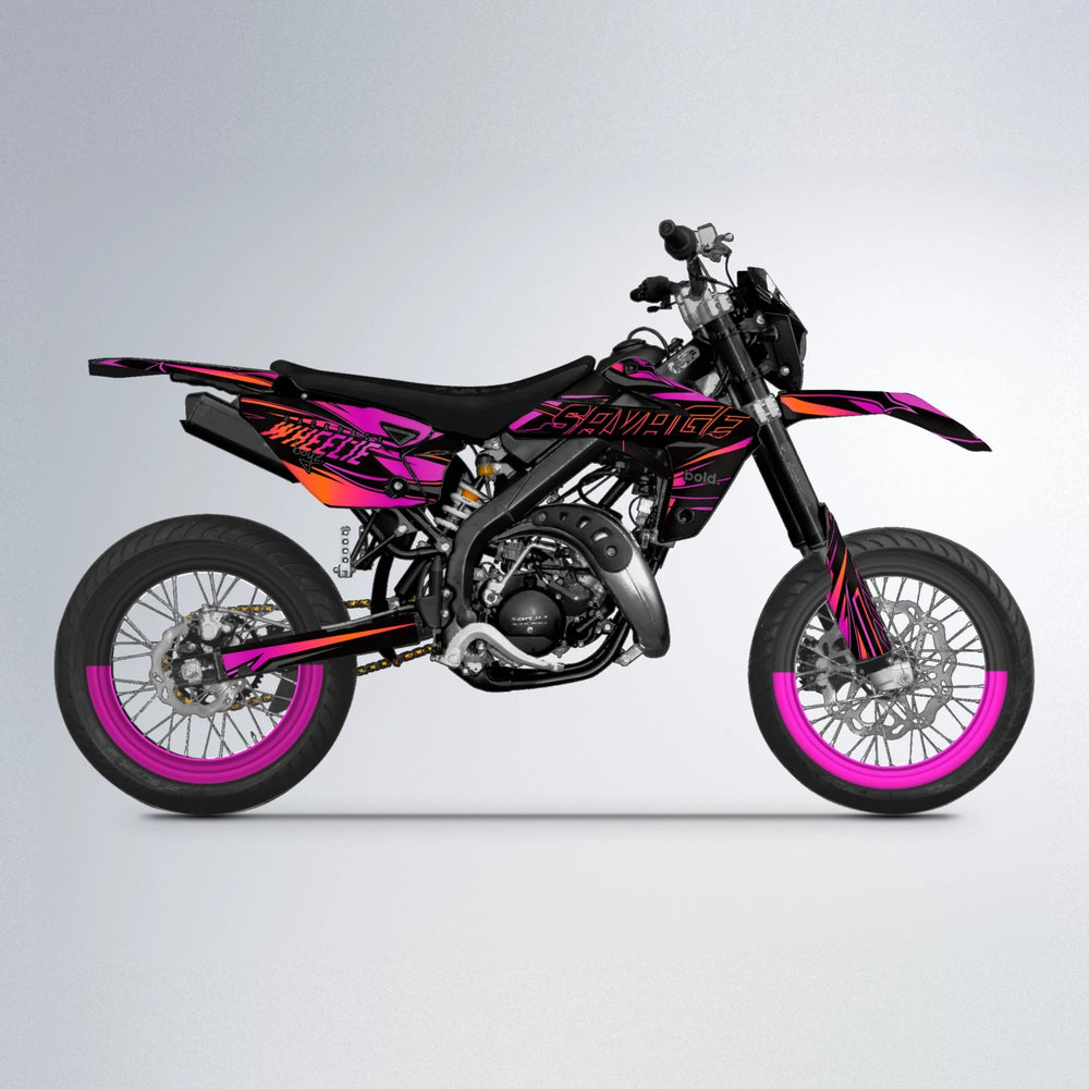 PRESENCE Rieju MRT supermoto graphics kit in Pink