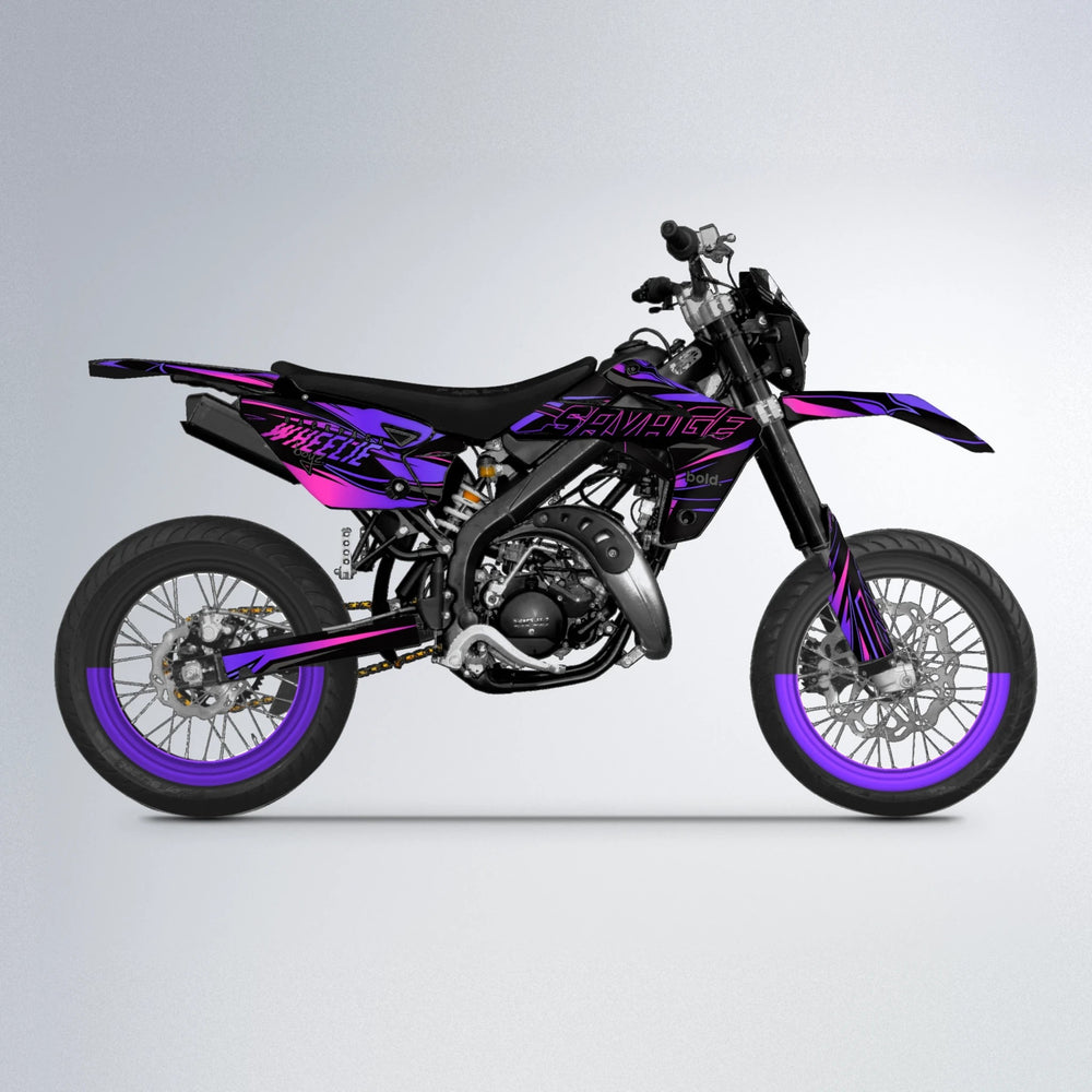 PRESENCE Rieju MRT supermoto graphics kit in Purple