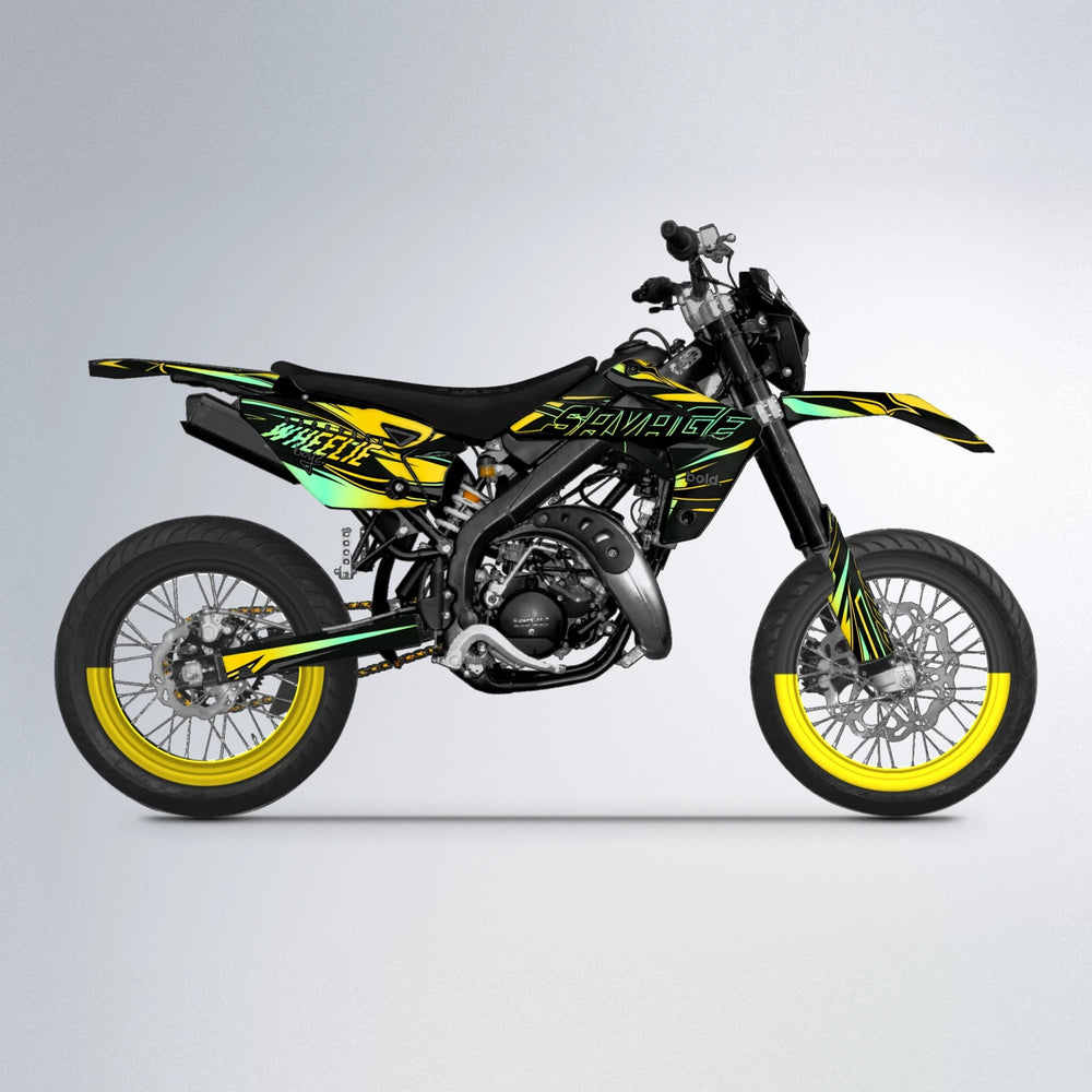 PRESENCE Rieju MRT supermoto graphics kit in Yellow