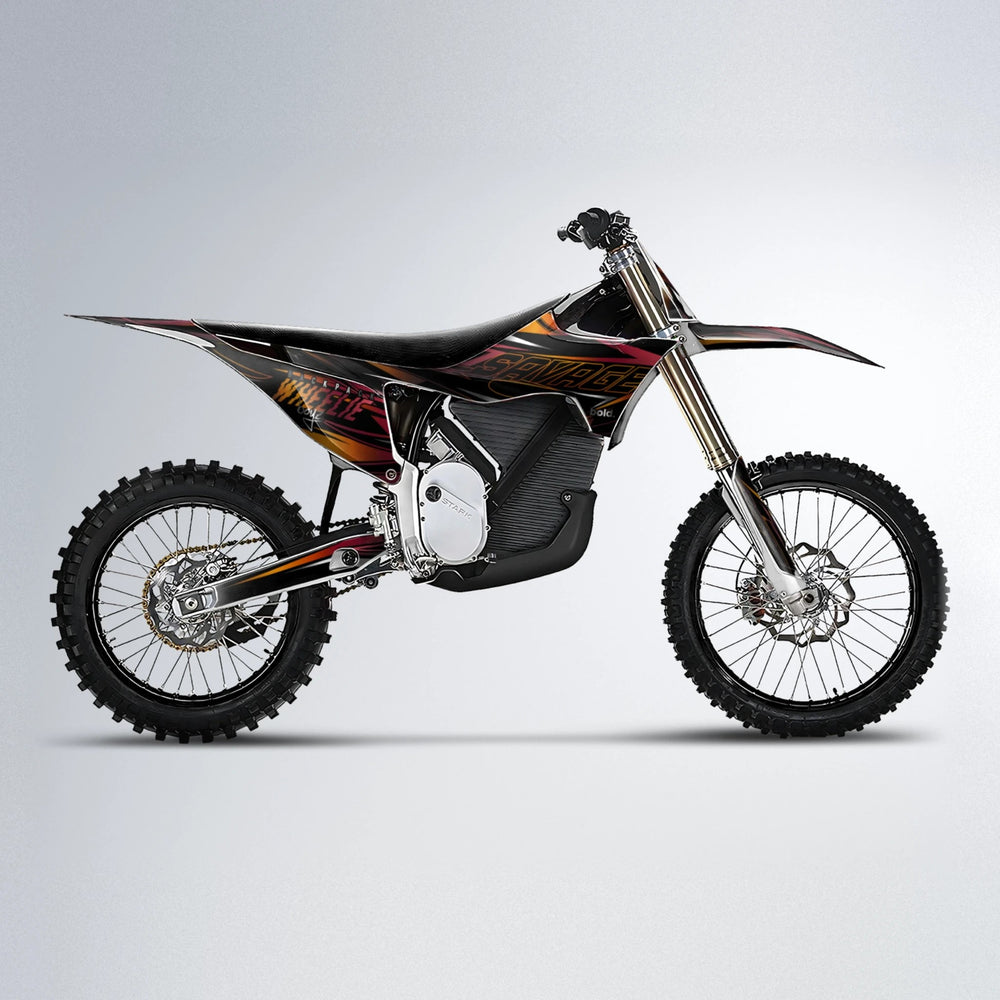 PRESENCE Stark Varg MX motocross graphics kit in Black & Red
