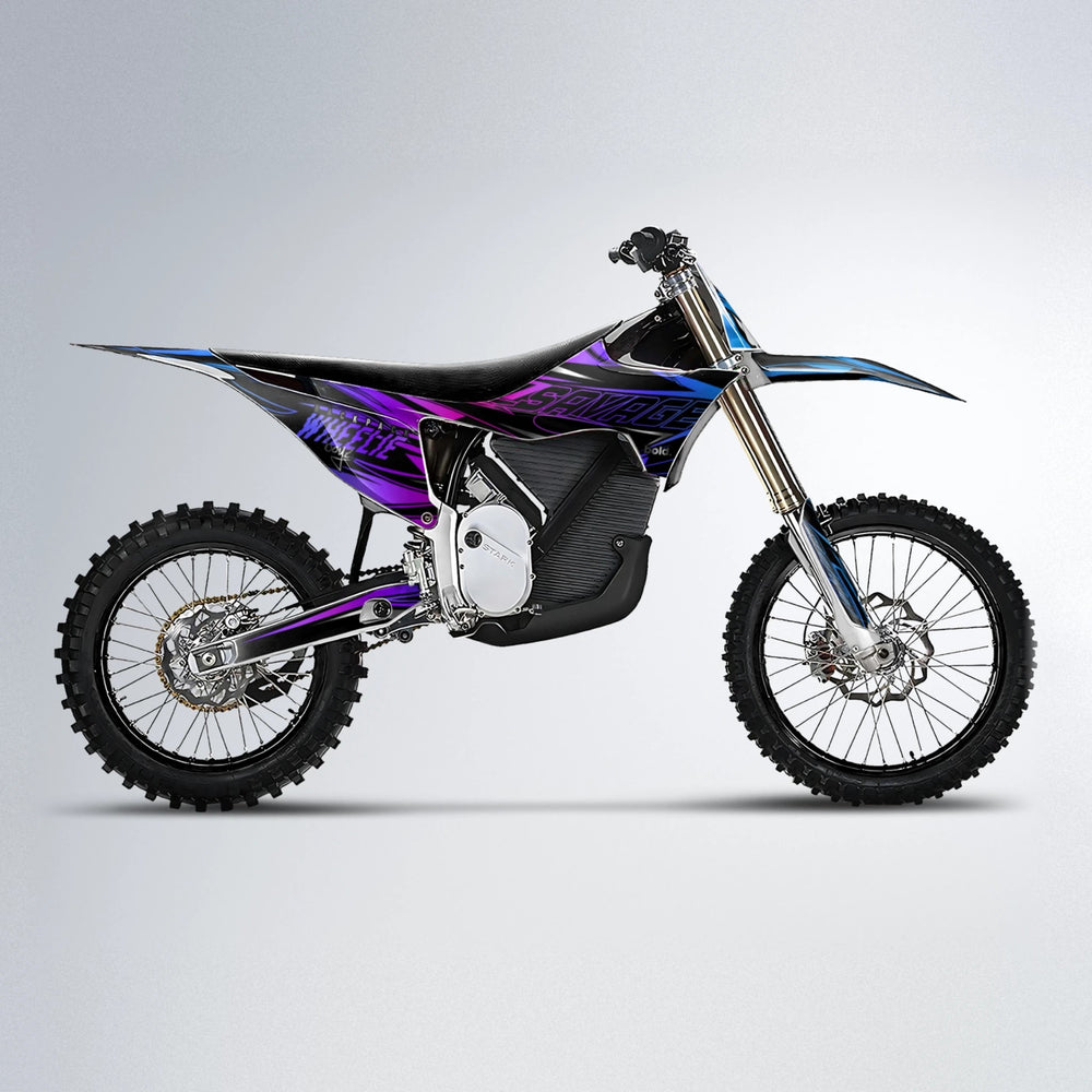 PRESENCE Stark Varg MX motocross graphics kit in Blue Purple Fade