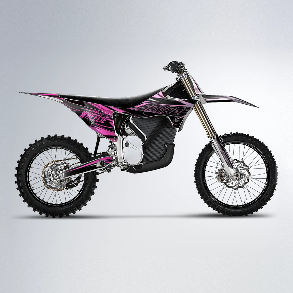 PRESENCE Stark Varg MX motocross graphics kit in Flamingo