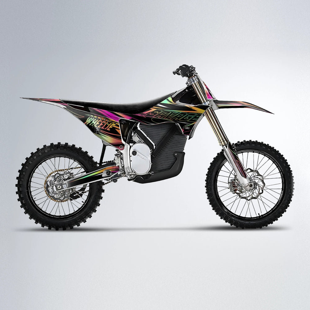 PRESENCE Stark Varg MX motocross graphics kit in Pink & Yellow