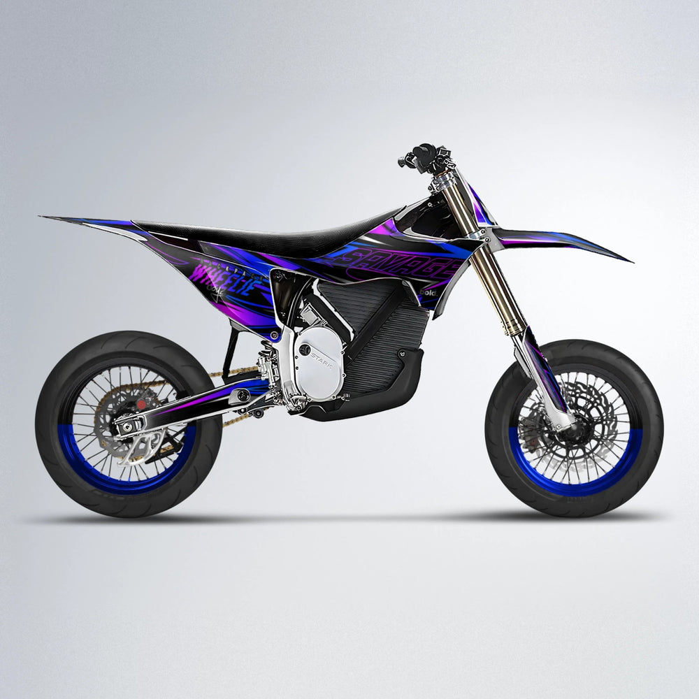 PRESENCE Stark Varg SM supermoto graphics kit in Blue