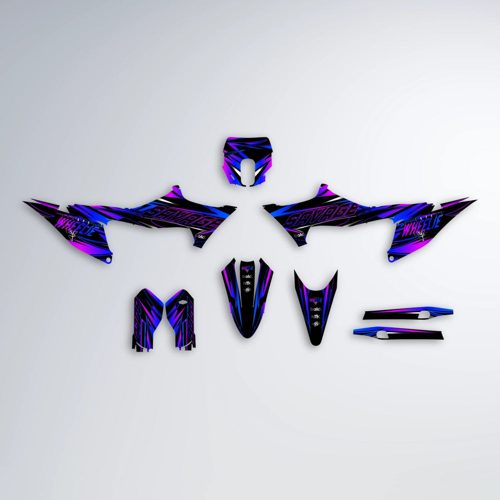 PRESENCE Stark Varg SM graphics kit parts layout in Custom Colour