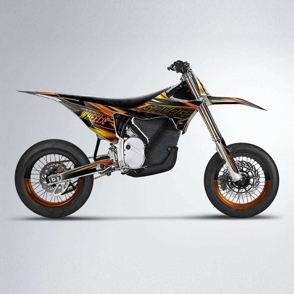 PRESENCE Stark Varg SM supermoto graphics kit in Orange