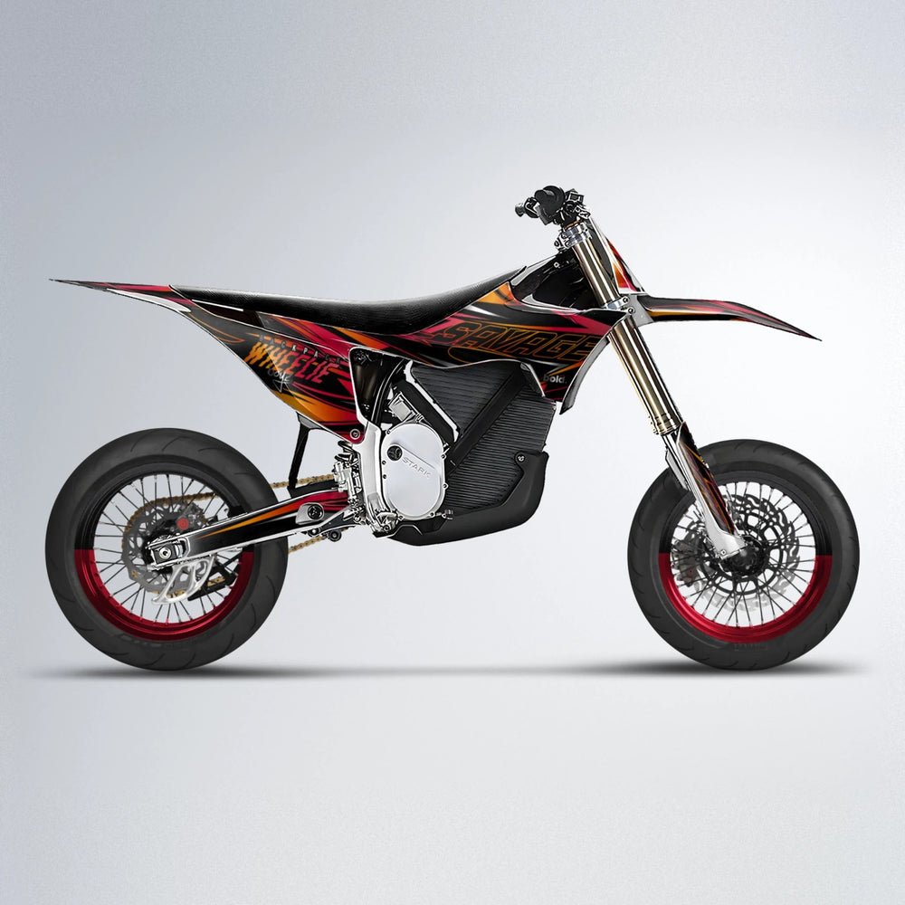 PRESENCE Stark Varg SM supermoto graphics kit in Red