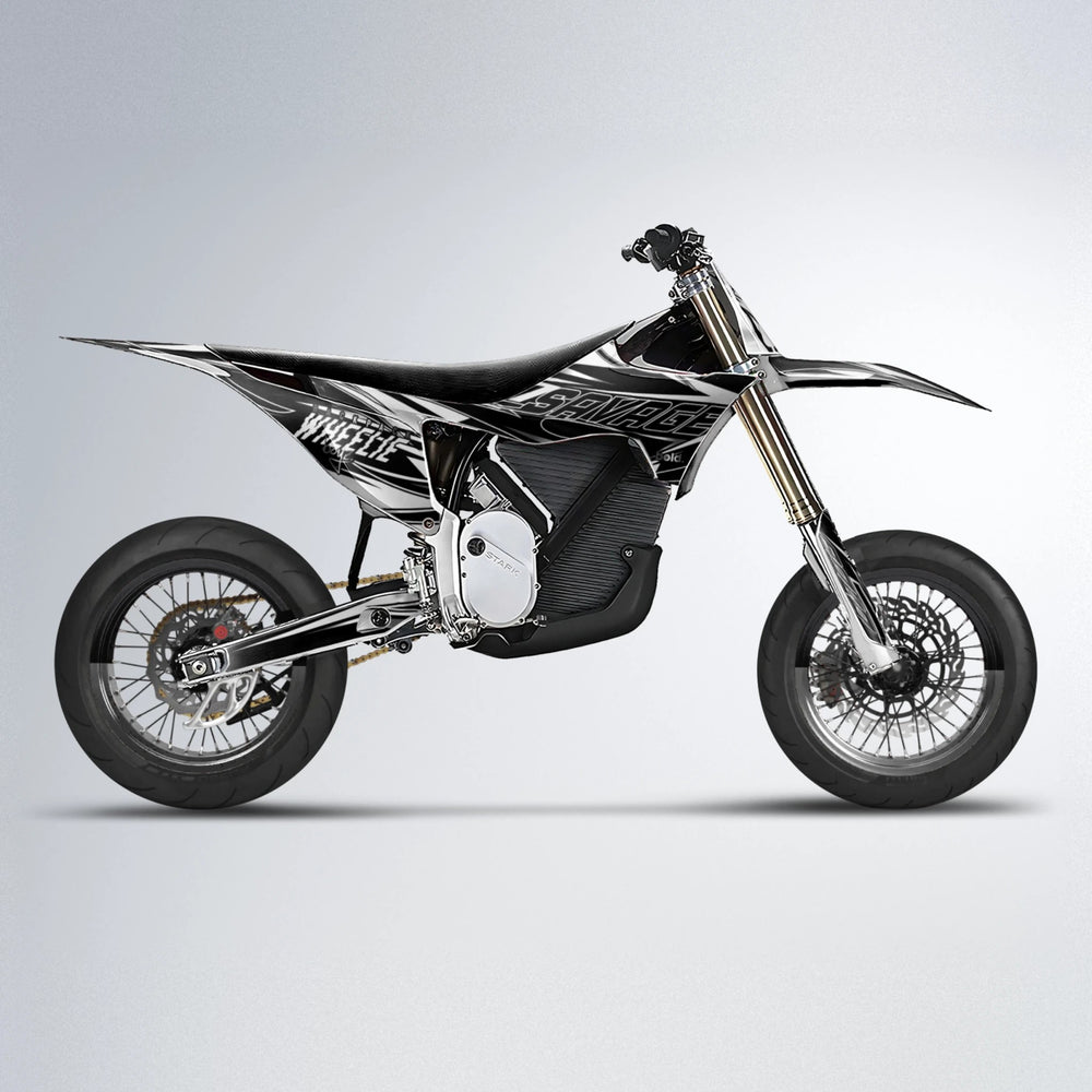 PRESENCE Stark Varg SM supermoto graphics kit in White