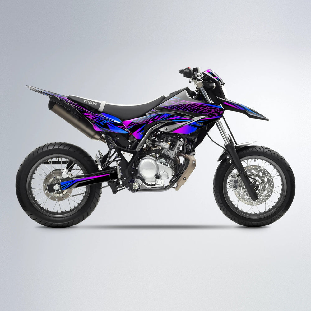 PRESENCE Yamaha WR 125X supermoto graphics kit in Blue