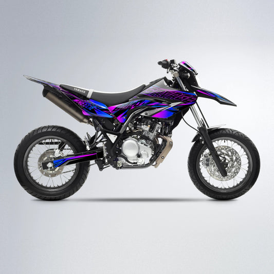 PRESENCE Yamaha WR 125X supermoto graphics kit in Blue