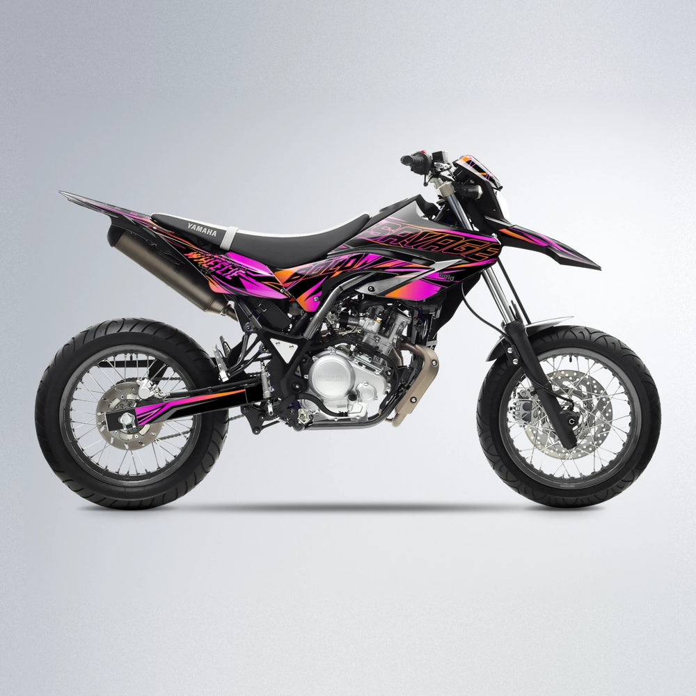 PRESENCE Yamaha WR 125X supermoto graphics kit in Pink