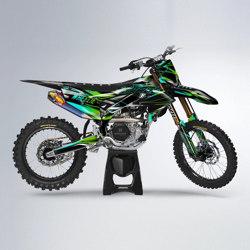 PRESENCE Yamaha YZF MX motocross graphics kit in Green