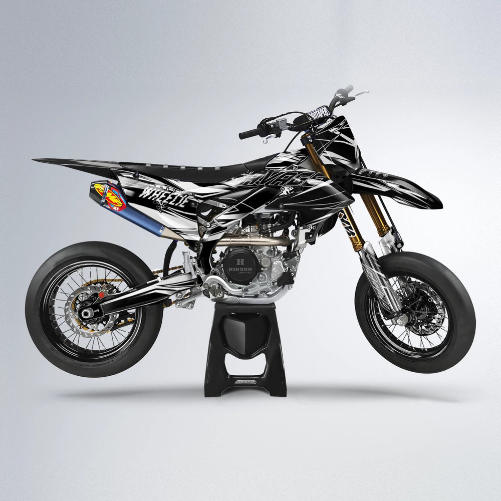 PRESENCE Yamaha YZF SM supermoto graphics kit in White