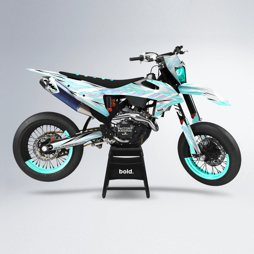PRISMA supermoto graphics kit in Mint