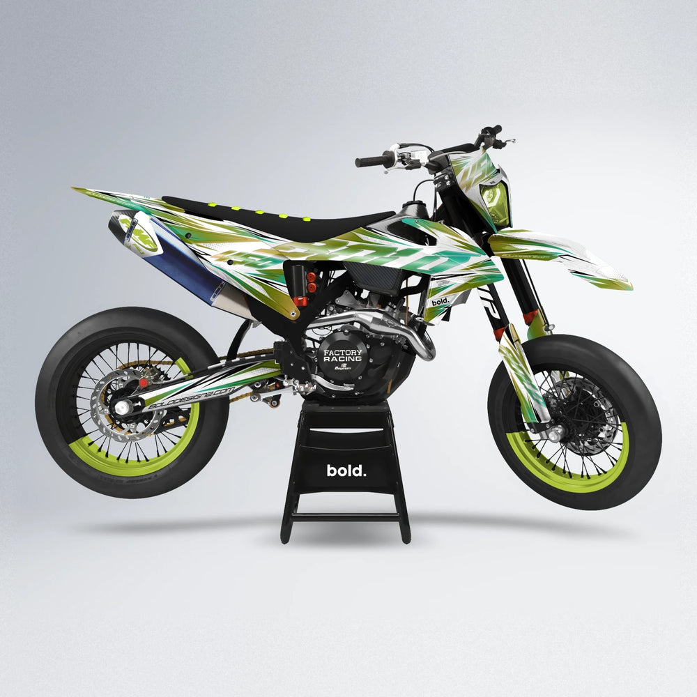 PRISMA supermoto graphics kit in Olive