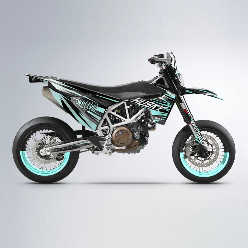 RAGE Husqvarna 701 supermoto graphics kit in Mint