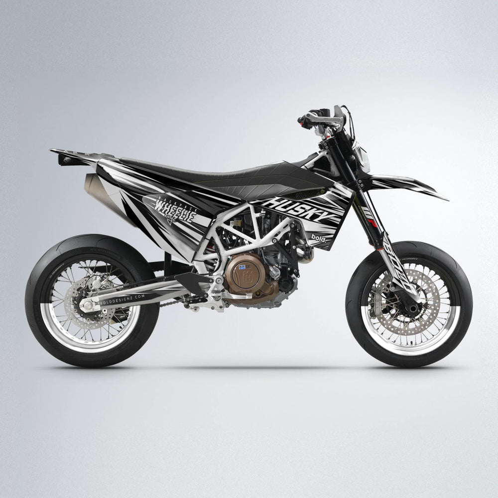 RAGE Husqvarna 701 supermoto graphics kit in White