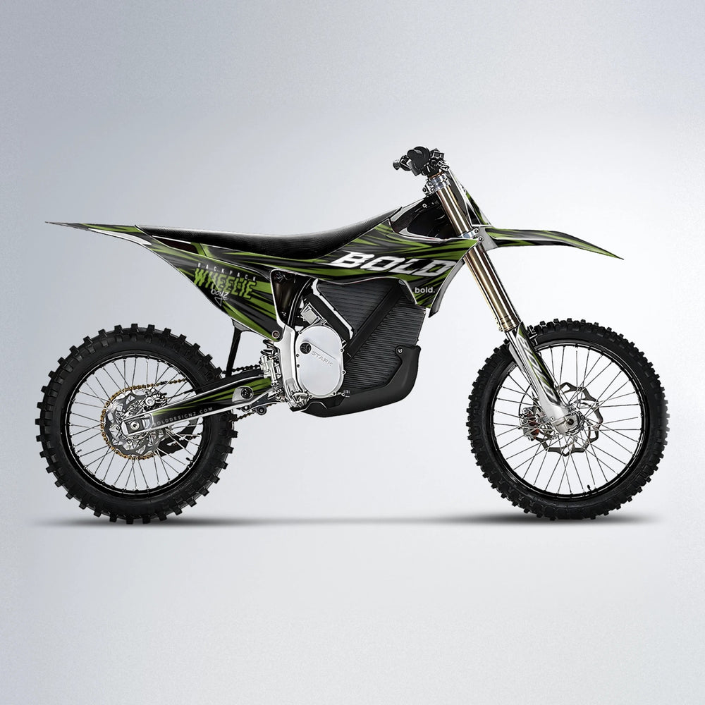 RAGE Stark Varg MX motocross graphics kit in Olive