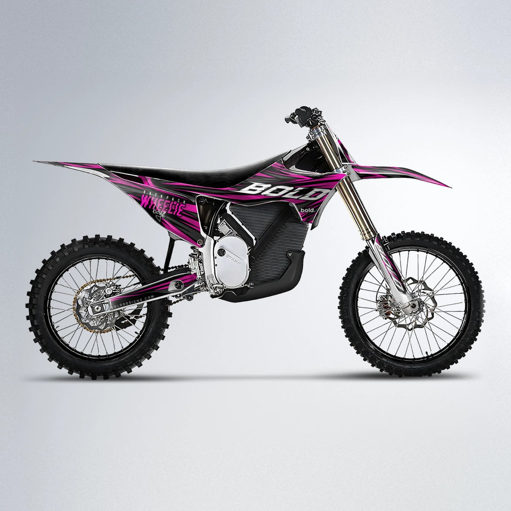 RAGE Stark Varg MX motocross graphics kit in Pink