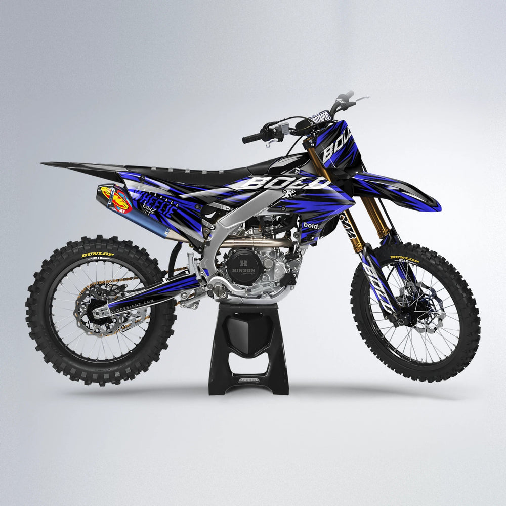 RAGE Yamaha YZF MX motocross graphics kit in Blue